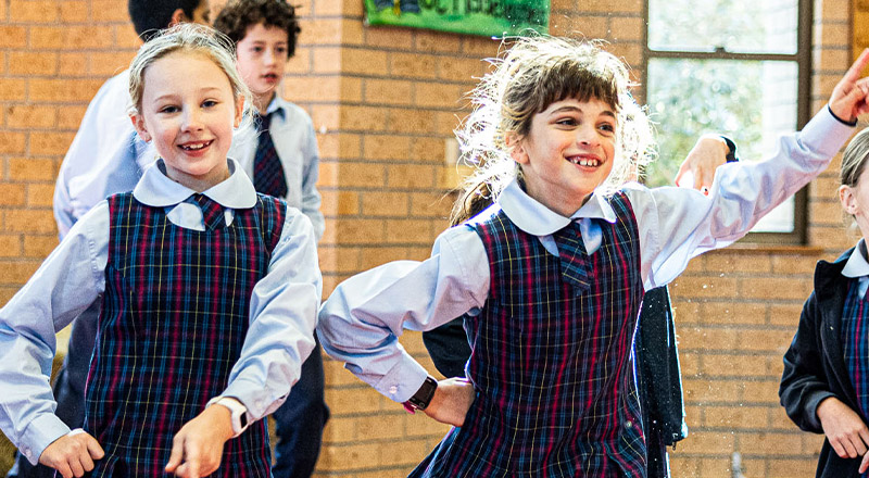 Dancing children from St Madeleine's Catholic Primary School Kenthurst