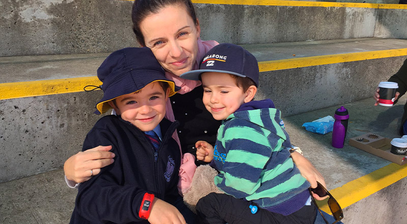 Dedicated parent and children from St Madeleine's Catholic Primary School Kenthurst