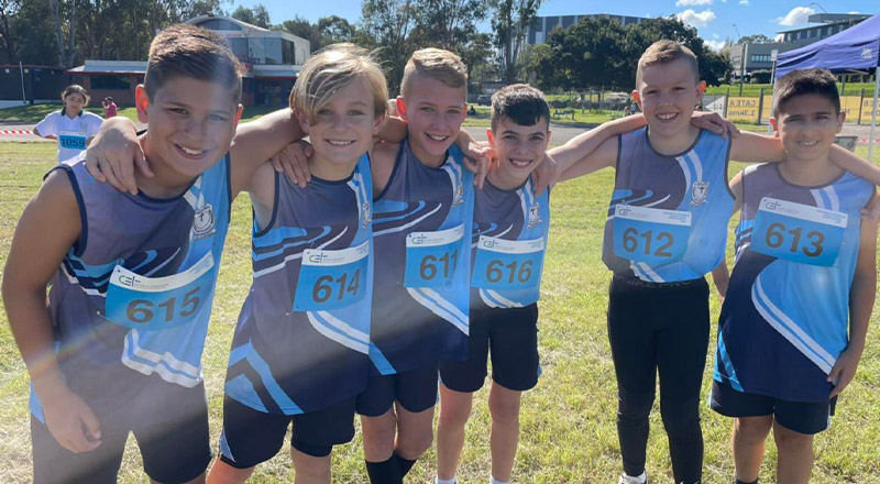 Students after a sports game from St Madeleine's Catholic Primary School Kenthurst