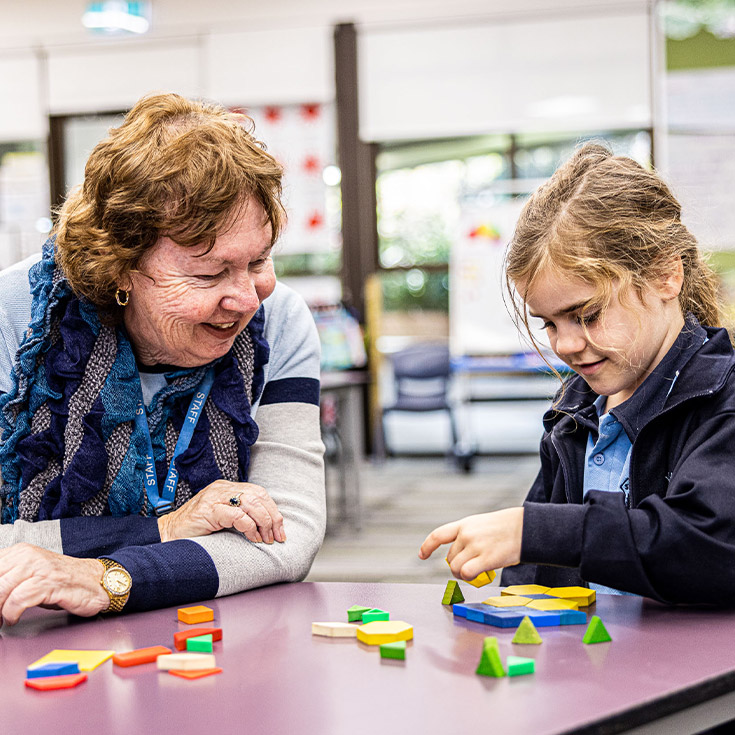 Dedicated teacher and student from St Madeleine's Catholic Primary School Kenthurst
